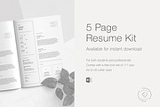 Resume Template for Word - 5 Pages, a Resume Template by Leo Resume (Thumbnail 6 of 7)