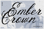 Ember Crown | Messy Textured Script, a Script Font by AnMark (Thumbnail 1 of 12)