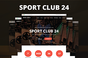 Sport Club 24 - Sport Muse Template, a Landing Page Template by Vladimir Chernyshov (Thumbnail 1 of 5)