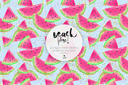 Summer Beach Camper Tropical Pattern, a Pattern Graphic by KaramfilaS (Thumbnail 3 of 16)