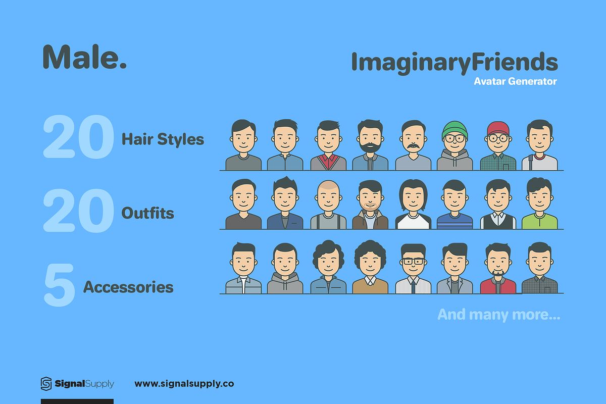 ImaginaryFriends Avatar Generator, an Illustration by SignalSupply (Photo 3 of 8)