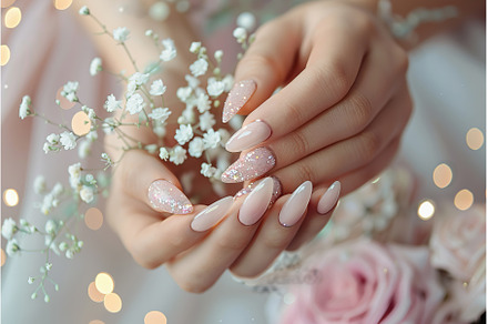 Elegant Glitter Nail Art with, a Beauty & Fashion Photo by Lermont51