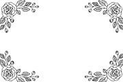 Elegant Rose Frame Silhouette, an Illustration by Designs_River (Thumbnail 3 of 9)