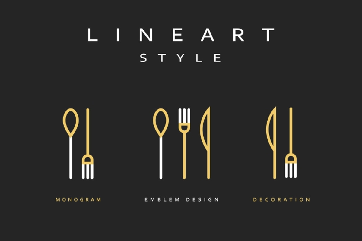 Icon knife, fork and spoon., an Outline Icon by Vectorist (Photo 1 of 2)