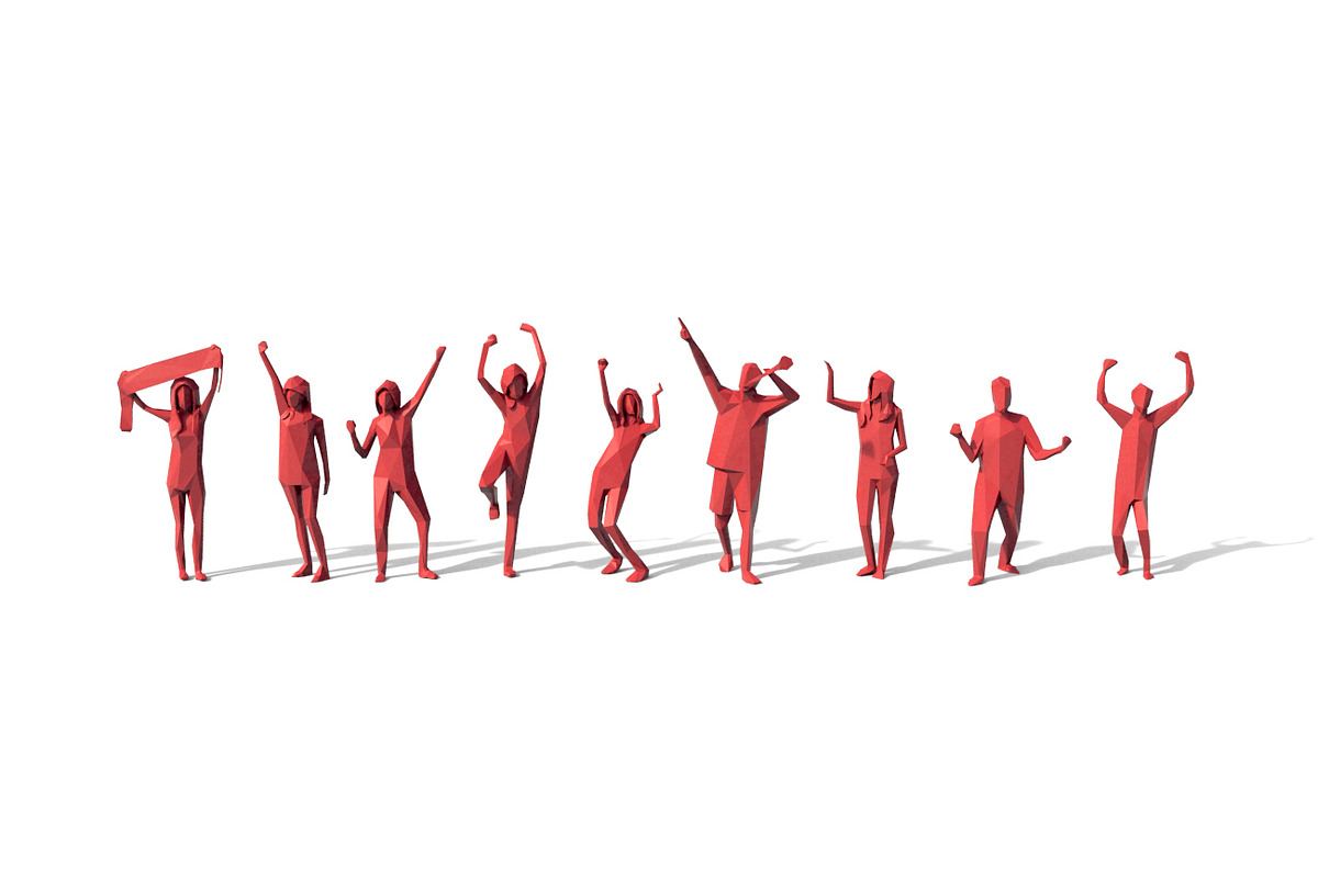 Low Poly Posed People Pack 6, a Characters & Person 3D Model by Tedi Permana (Photo 2 of 12)