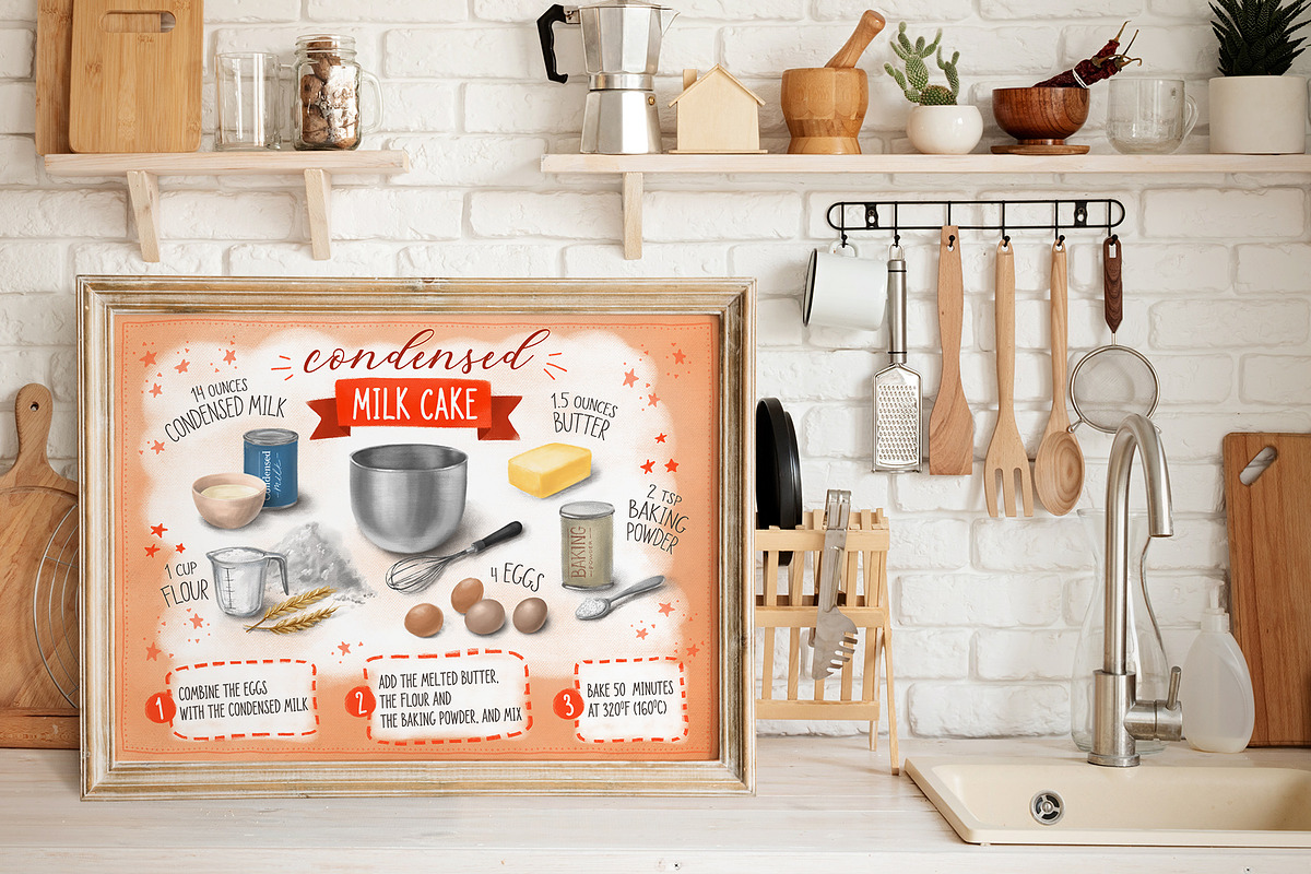 Recipes Creator Element Set, a Decorative Illustration by LeiaSW (Photo 3 of 13)