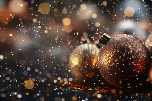 Glittering Christmas Ornaments, a Holiday Photo by Ales Munt