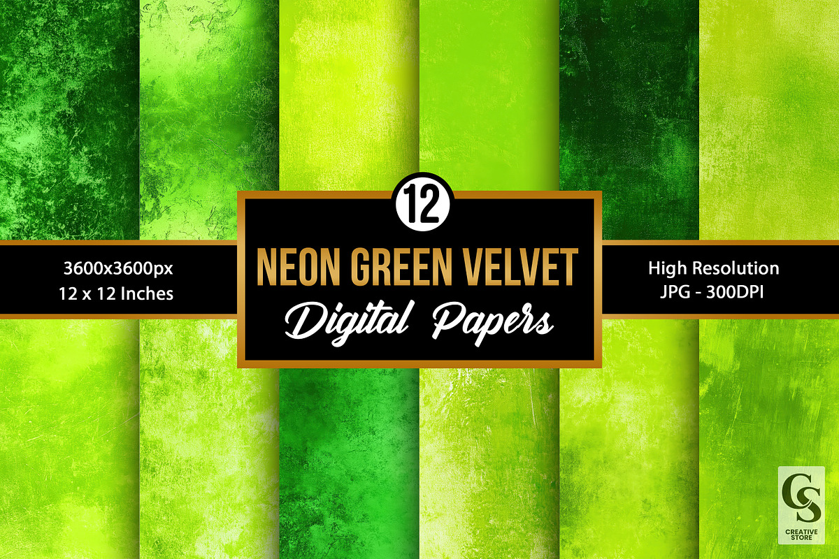Neon Green Velvet Fabric Backgrounds, a Background Graphic by Creative Store (Photo 1 of 5)