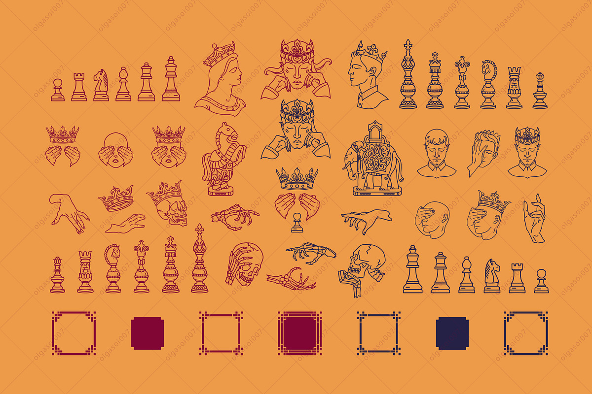 Chess. The Queen's Gambit, a Decorative Illustration by OlgaSoi007 (Photo 5 of 9)