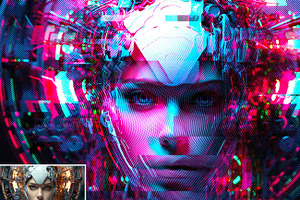 Super Glitch Effect Photoshop Action