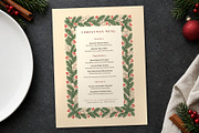 Rustic Pine Christmas Menu Template, a Flyer Template by BrandPacks (Thumbnail 3 of 6)