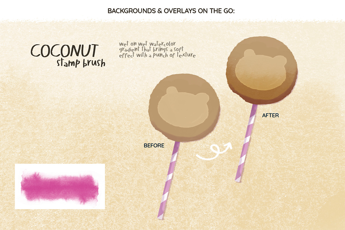 Watercolor Candy Box ABR Brushes, a Brush Add-On by Pencil Bop (Photo 9 of 10)