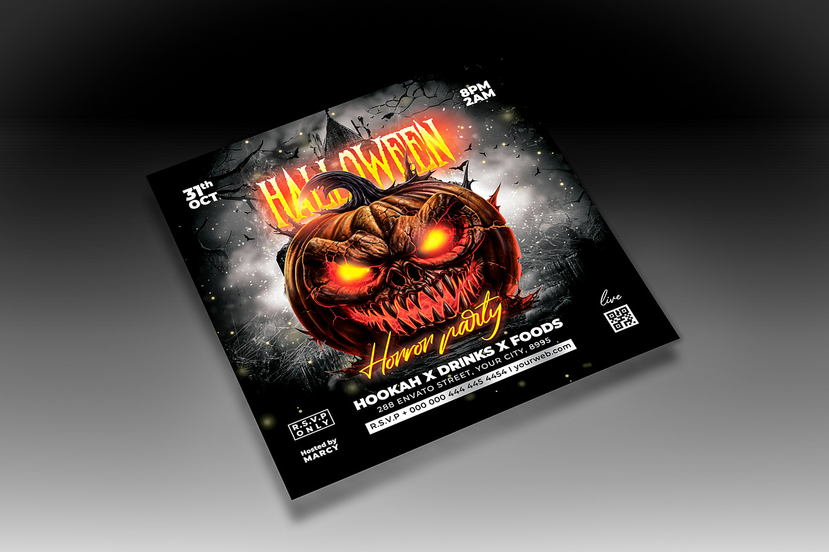 Halloween Party Flyer, a Flyer Template by creative-mint (Photo 2 of 3)