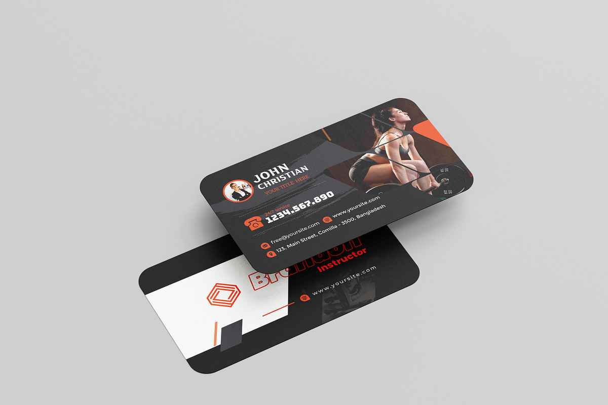 Fitness/Gym Business Card, a Brochure Template by GreenPixi (Photo 3 of 4)