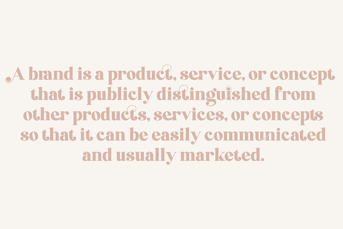 Brand Display Font preview 2