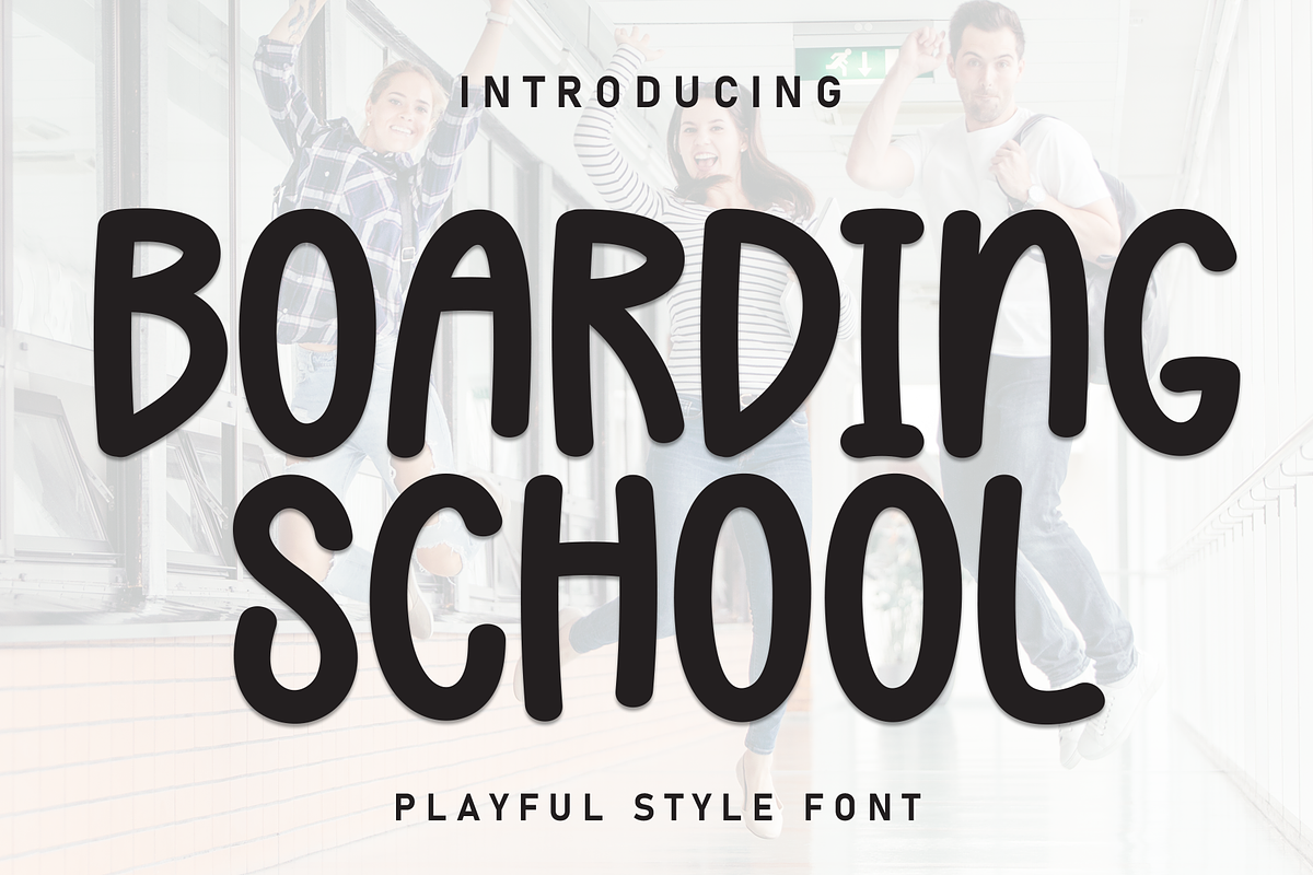 Boarding School | Script Font, a Script Font by Scratchones (Photo 1 of 8)