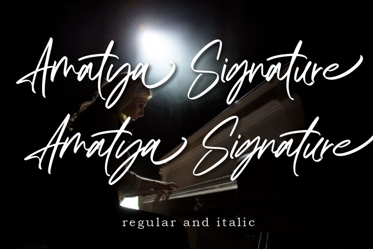 Amatya Signature, a Script Font by AMINMARIO (Photo 14 of 16)