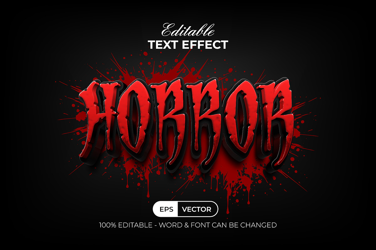 3D Text Effect Halloween Theme, a Layer Style Add-On by Mockmenot (Photo 2 of 3)