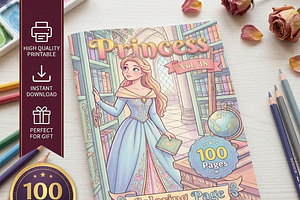 Magical Princess Coloring Book Vol38