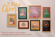 Retro Cheer: 40 Christmas Wall Art, a Seasonal Illustration by IuliiaSavko (Thumbnail 7 of 11)