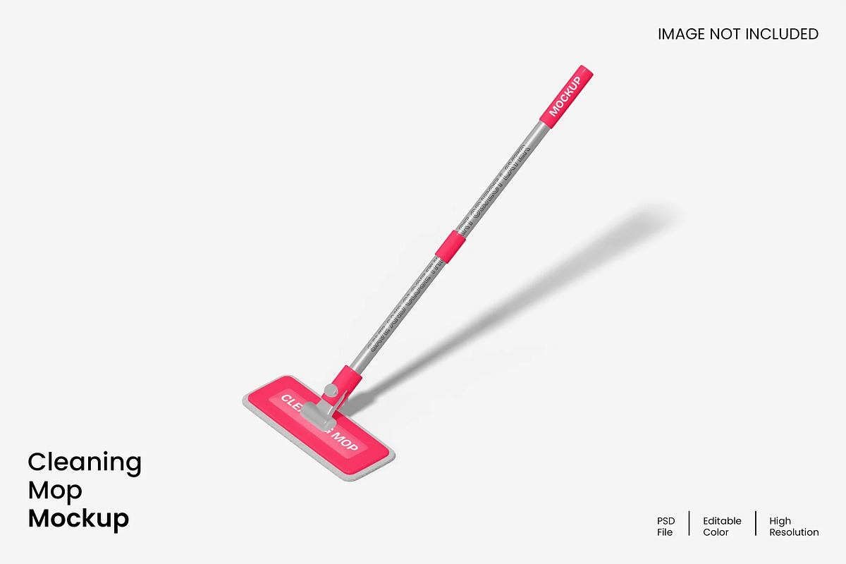 Cleaning Mop Mockup, a Household Mockup by renderstockmarket