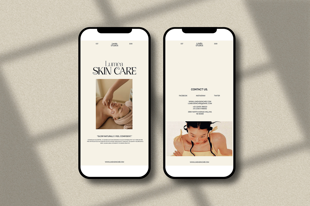 LUMEA | Beauty & Skin Care Template, a Social Media Template by Creatiya Type (Photo 9 of 13)