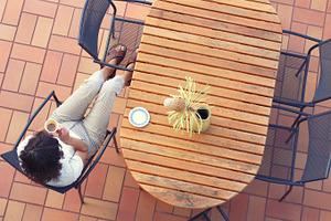 Woman drinkin coffee, a Food & Drink Photo by BOOCYS