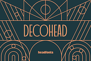 Decohead Art Deco Font, a Sans Serif Font by Headfonts (Thumbnail 1 of 10)