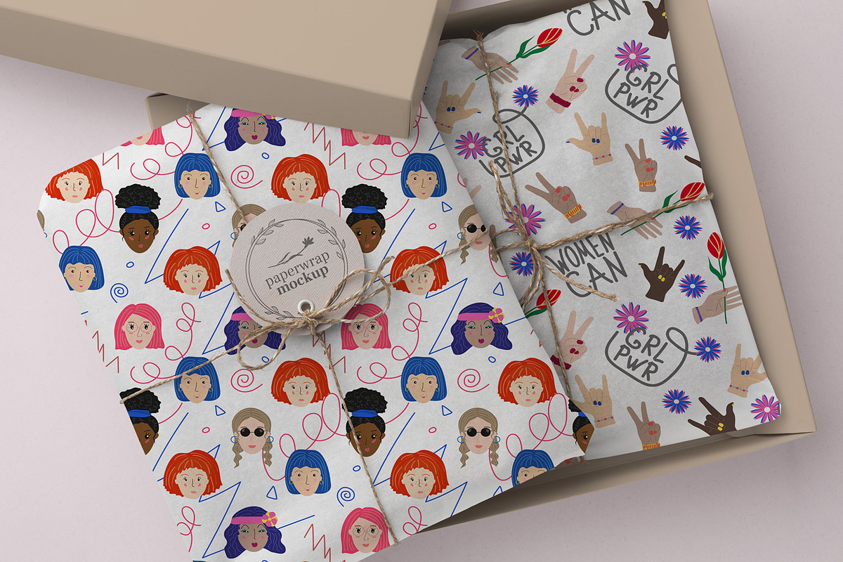 Girl power pattern set, a Pattern Graphic by ninakosh (Photo 5 of 8)