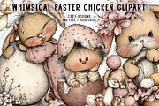 Whimsical Easter Clipart, an Illustration by CreationArt (Thumbnail 1 of 5)