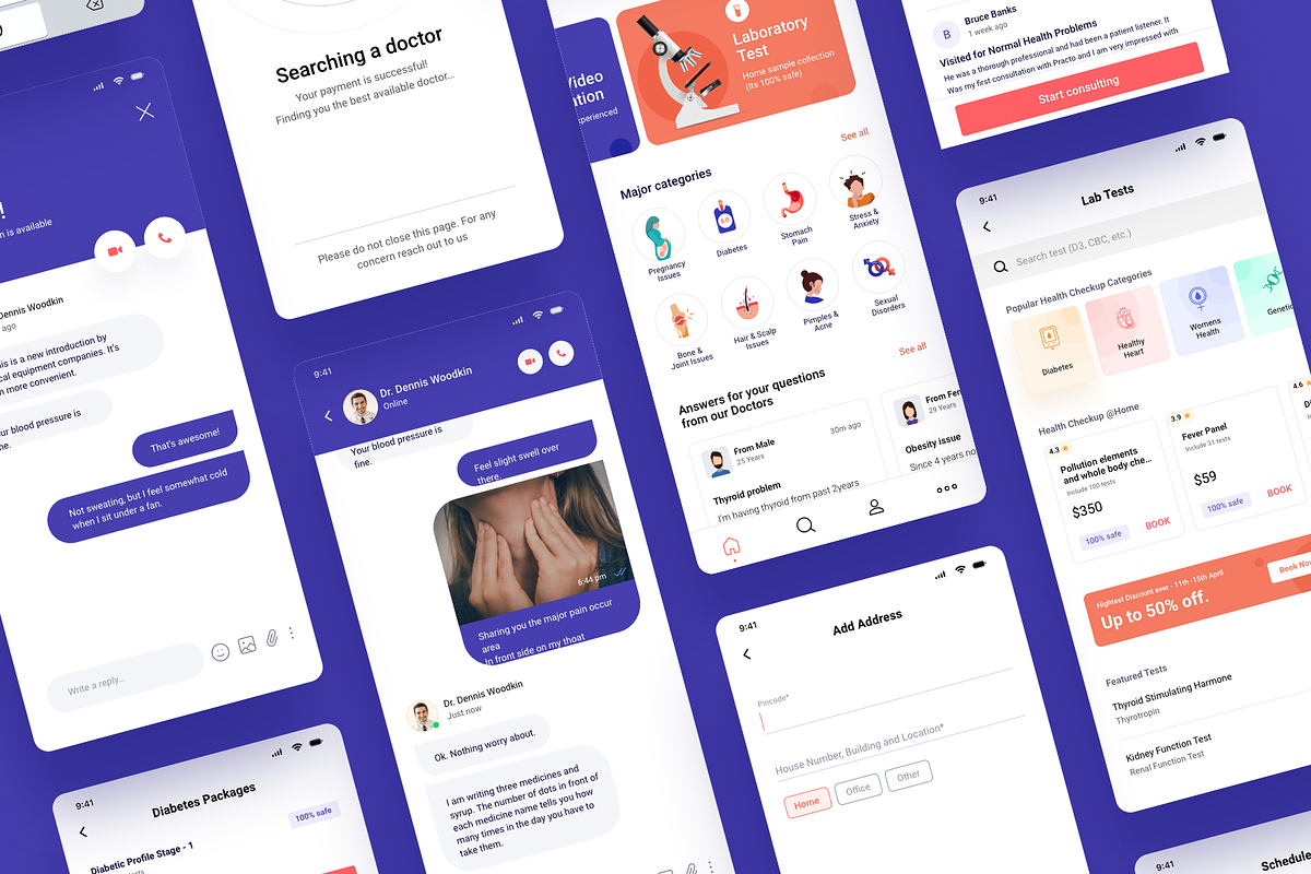 Doctor Appointment - Complete UI Kit, an App Template by Ragul Creates (Photo 4 of 7)