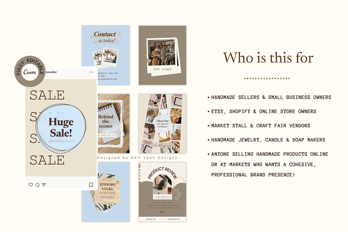 Nostalgic Branding Kit Canva, a Branding & Logo Template by Hell Yeah Designs (Photo 8 of 19)