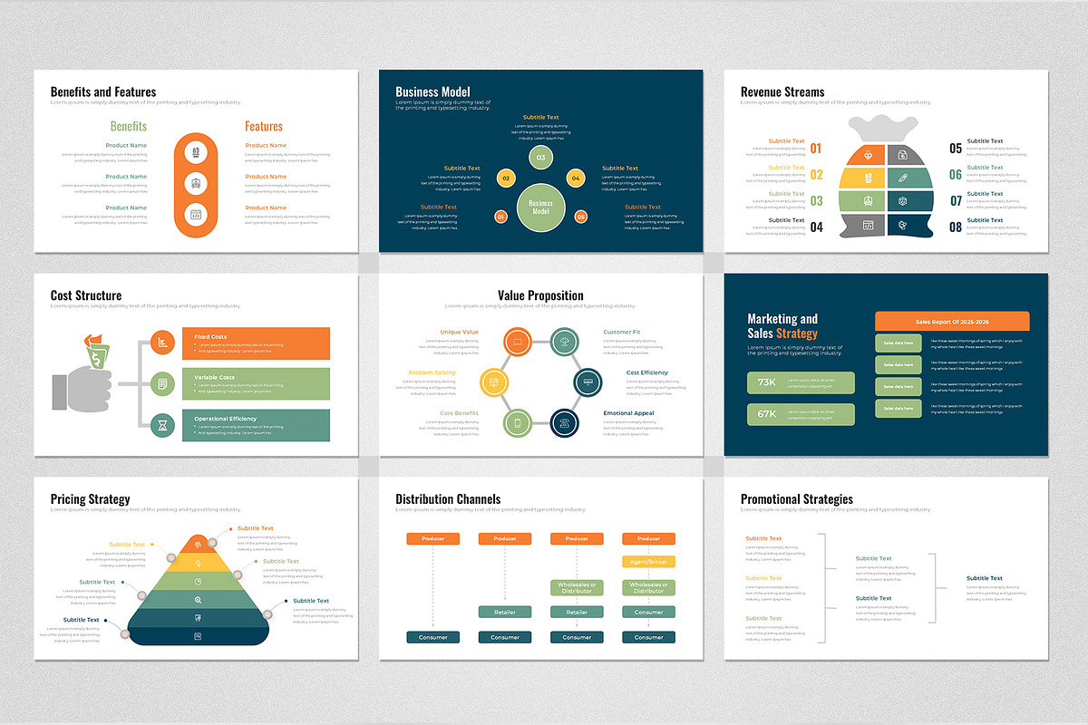 Business Plan Google Slides Template, a Presentation Template by Design Vault (Photo 4 of 7)