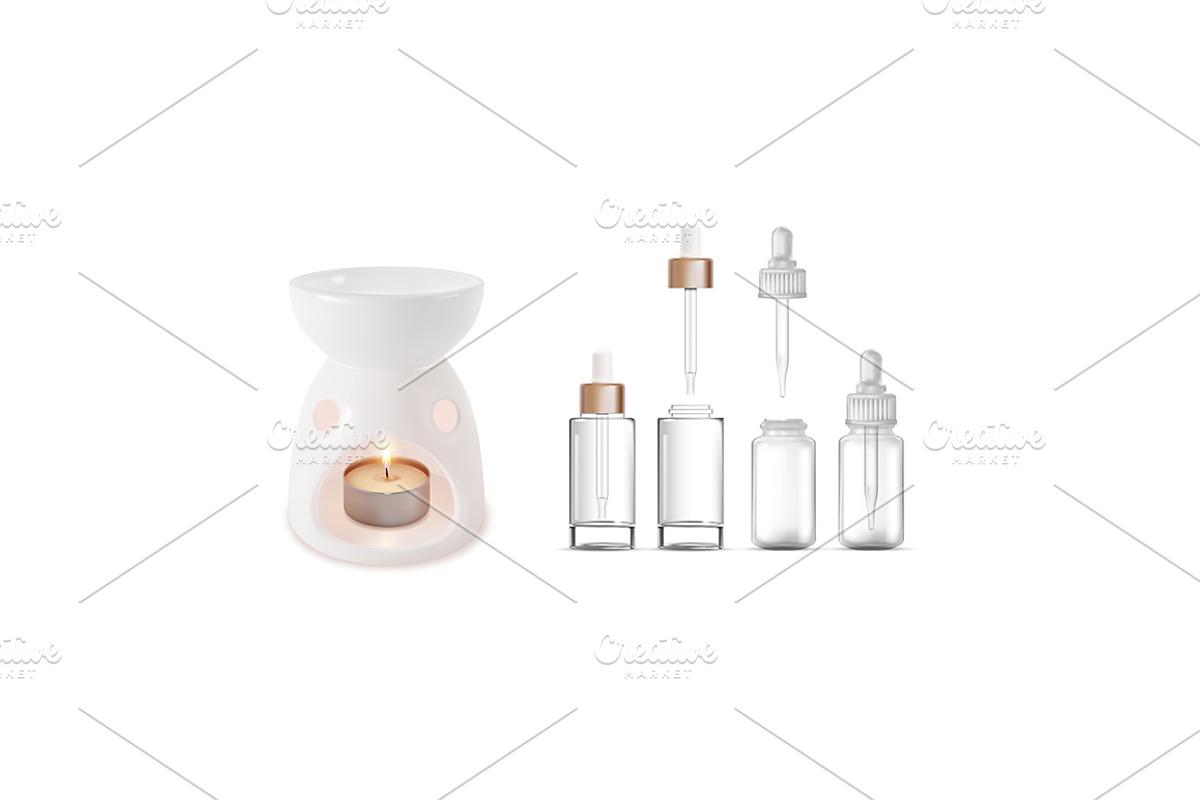 3d Aromatherapy Concept Element Set, an Object Graphic by Bigmouse_art (Photo 2 of 9)