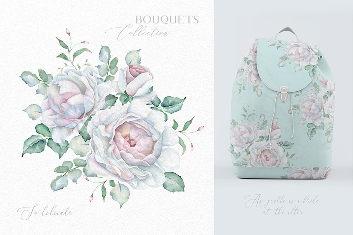 Delicate Watercolor Florals, a Decorative Illustration by Eva Katerina (Photo 10 of 25)