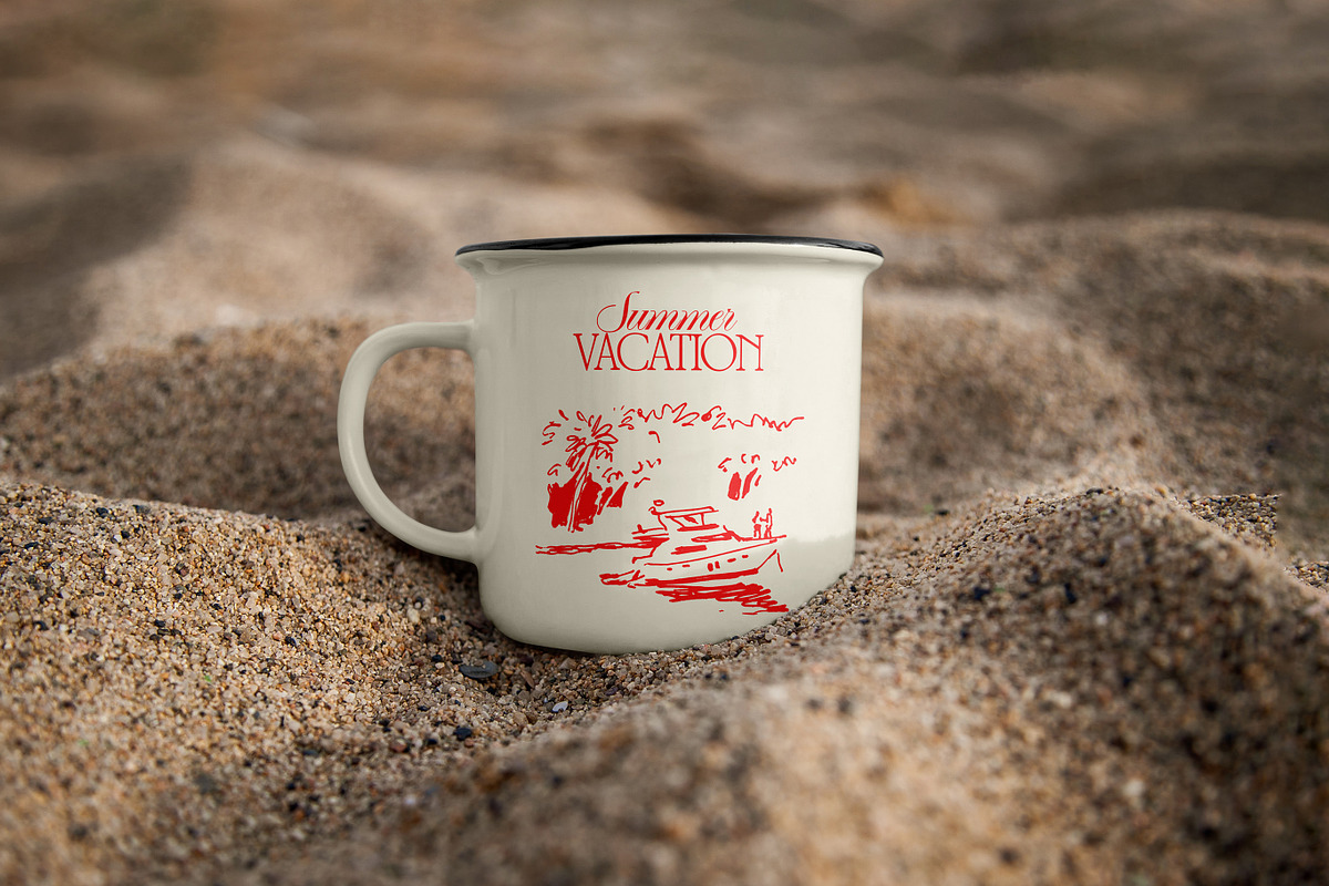Summer Vacation Beach Collection, a Seasonal Illustration by TheMountBirdStudio (Photo 14 of 21)