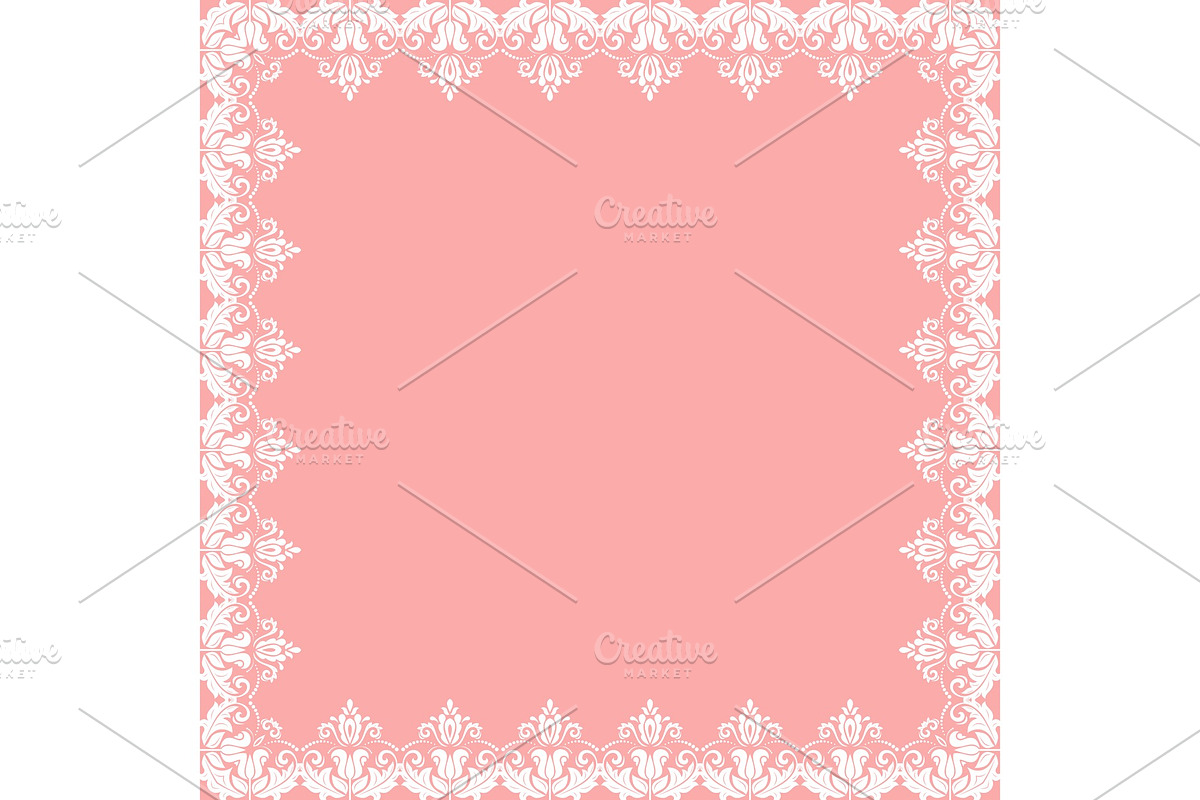 Floral Vector White Frame, a Background Graphic by FineArtStudio (Photo 1 of 3)