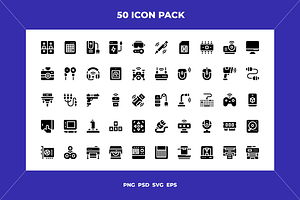 50 Computer peripherals icons, an Icon by Wencory