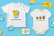 PLAY TIME | LITTLE CAT & DOG SET, a Pattern Graphic by CATMINT (Thumbnail 8 of 10)