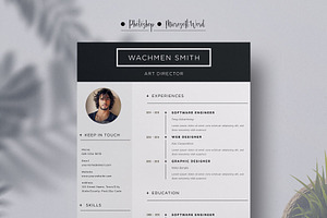 1-Piece Resume Template