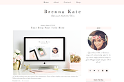 Pink Blogger Template - Brenna, a Templates & Theme by BD Web Studio (Thumbnail 1 of 3)