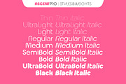 Ascent Pro (18 fonts), a Sans Serif Font by Fontop (Thumbnail 13 of 15)