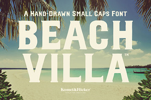 Beach Villa - A Bold Hand-Drawn Font