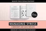 Coping With Stress Canva Templates, a Design Template by Miri Campbell (Thumbnail 1 of 9)