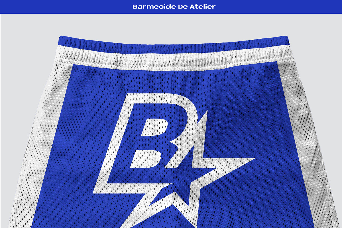 Basketball mesh Shorts mockup, a Bottom Mockup by Barmecide Mockup Studio (Photo 2 of 3)