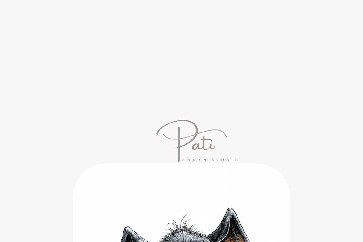 25 Quirky Bat Clipart, an Animal Illustration by Pati Charm Studio (Photo 6 of 8)