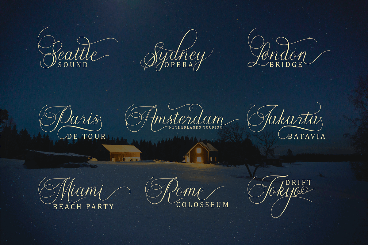 Metropolis, a Script Font by Deniz86 (Photo 5 of 11)