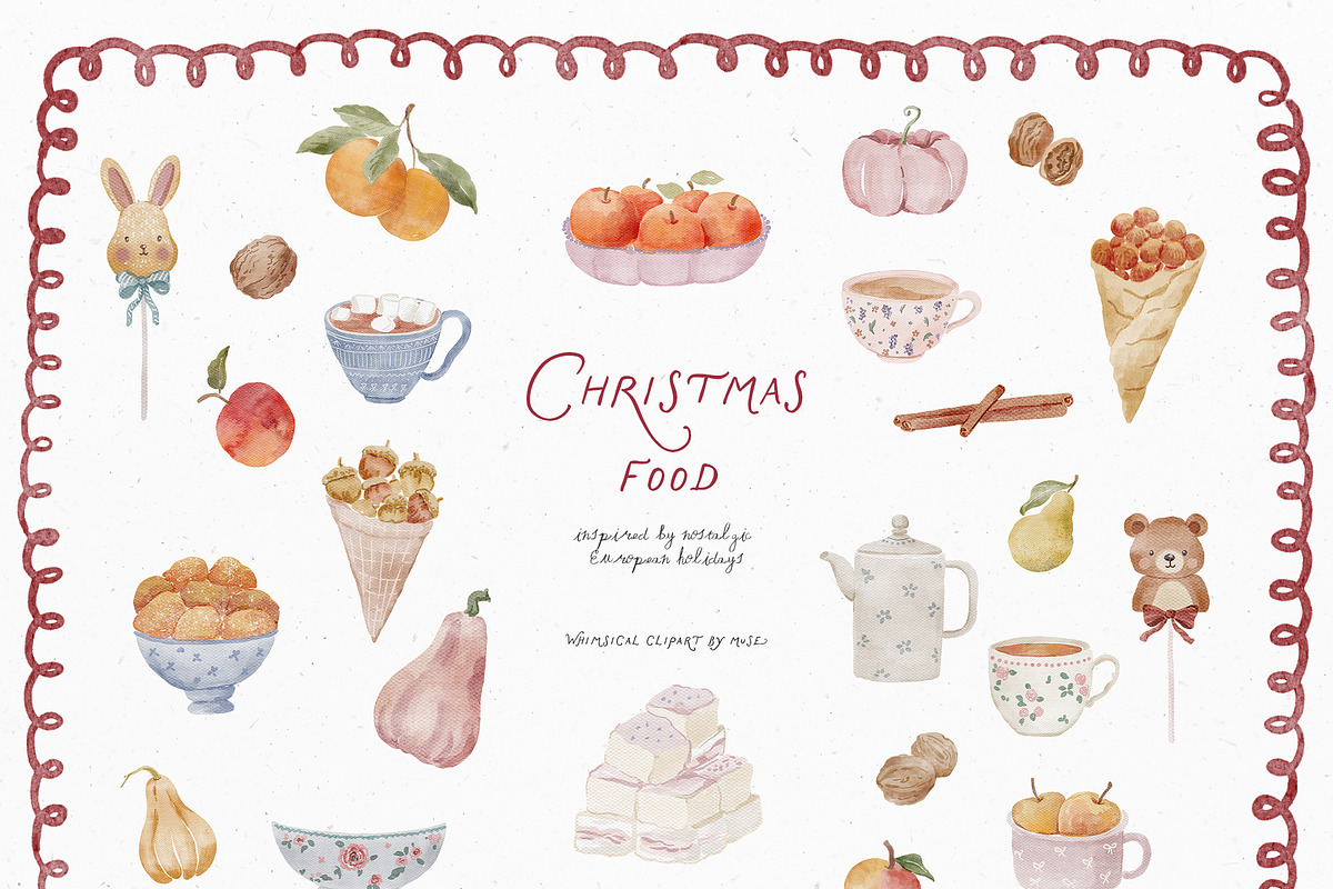 Childhood Noël Christmas Clipart, a Decorative Illustration by Muse Artist (Photo 13 of 27)