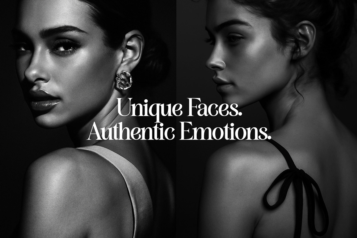 MonoMood Stock Images 50 Faces, a Beauty & Fashion Photo by We Design Everyday (Photo 3 of 6)