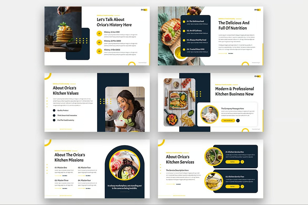 Orica - Food & Kitchen Google Slides, a Presentation Template by Fit-tee (Photo 5 of 6)